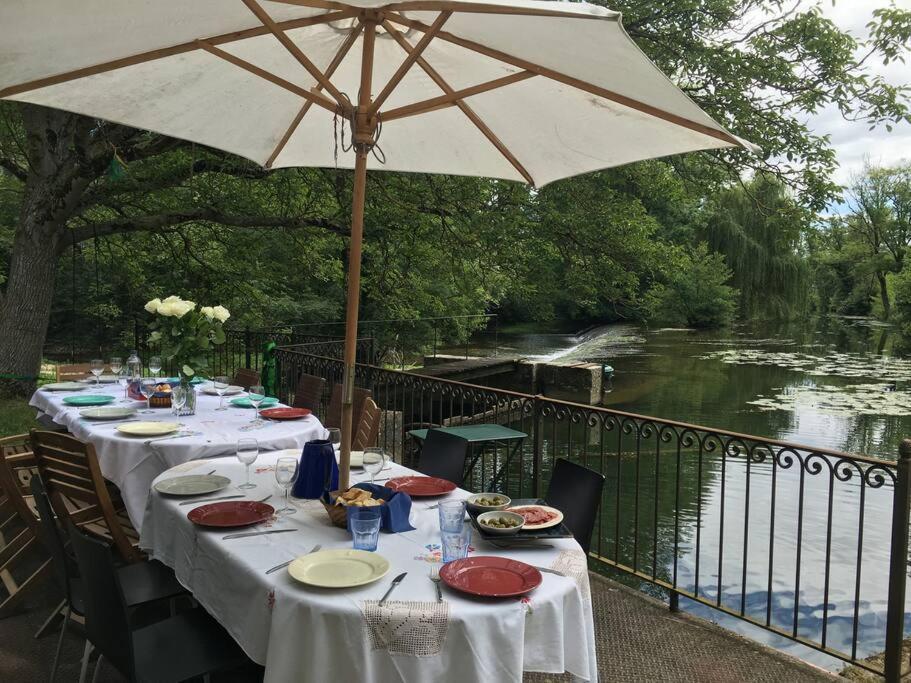 Вилла Magnifique Moulin Proche Chablis, Jacuzzi Et Riviere Annay-sur-Serein Экстерьер фото