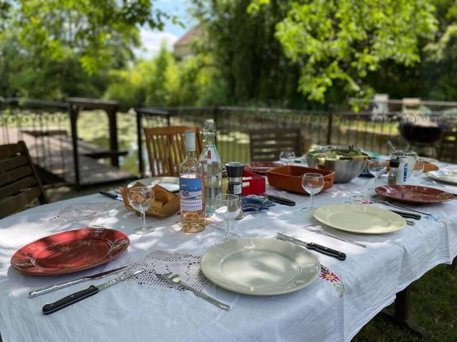 Вилла Magnifique Moulin Proche Chablis, Jacuzzi Et Riviere Annay-sur-Serein Экстерьер фото