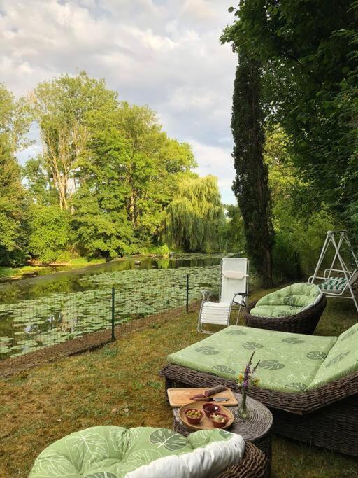 Вилла Magnifique Moulin Proche Chablis, Jacuzzi Et Riviere Annay-sur-Serein Экстерьер фото